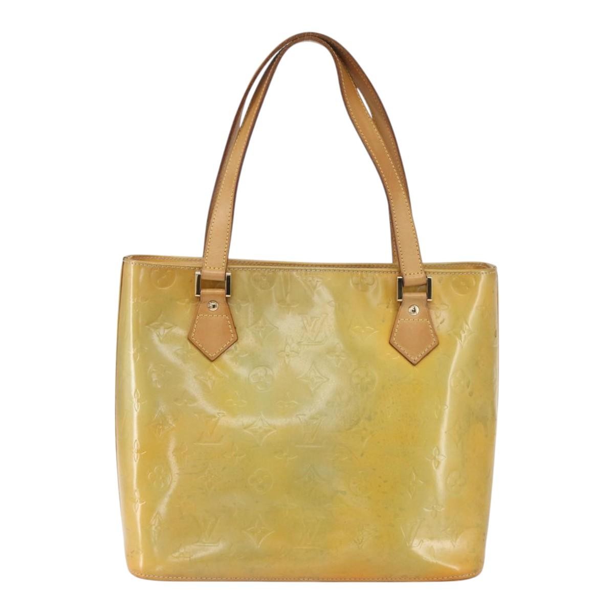 Louis Vuitton Houston Monogram Vernis Beige Patent_Leather Tote Bag Bag (Pre-Owned)