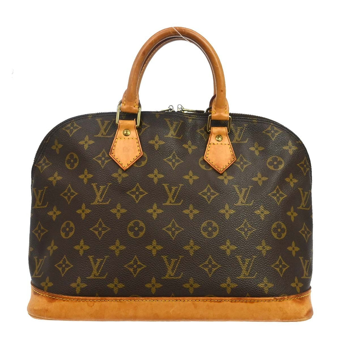 Louis Vuitton Alma Monogram Canvas Brown Canvas Handbag (Pre-Owned)