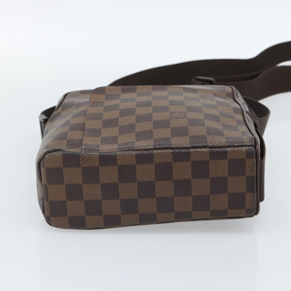 Louis Vuitton Olav Damier Ebene Brown Canvas Shoulder Bag Bag (Pre-Owned)