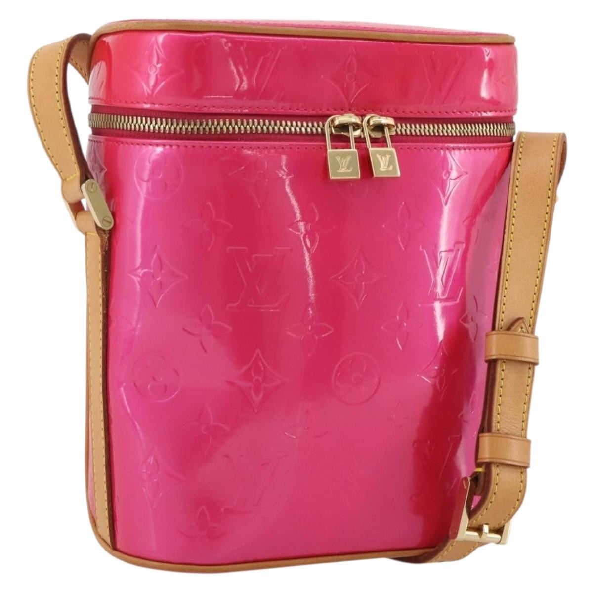 Louis Vuitton Sullivan Monogram Vernis Pink Patent_Leather Shoulder Bag Bag (Pre-Owned)