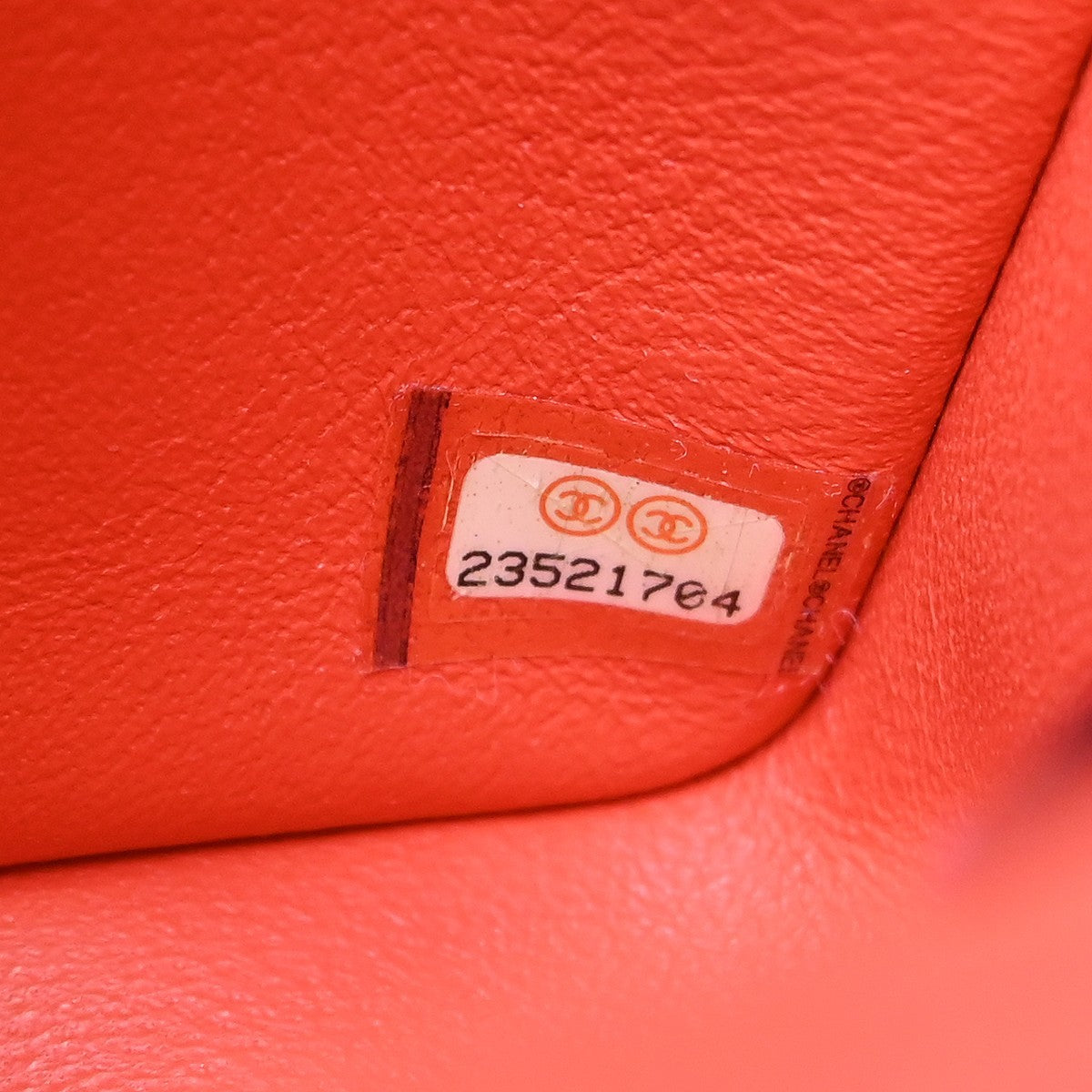 Chanel Classic Single Flap Quilted Lambskin Orange Leather Shoulder Bag Bag (Pre-Owned)
