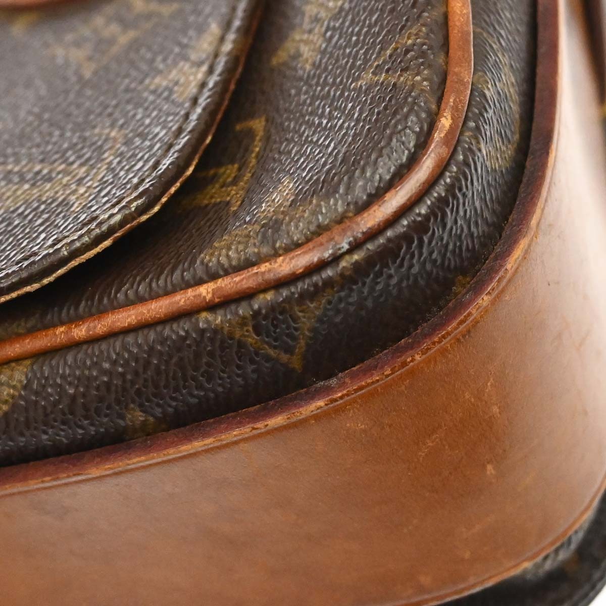 Louis Vuitton Cartouchiere Monogram Canvas Brown Canvas Handbag (Pre-Owned)