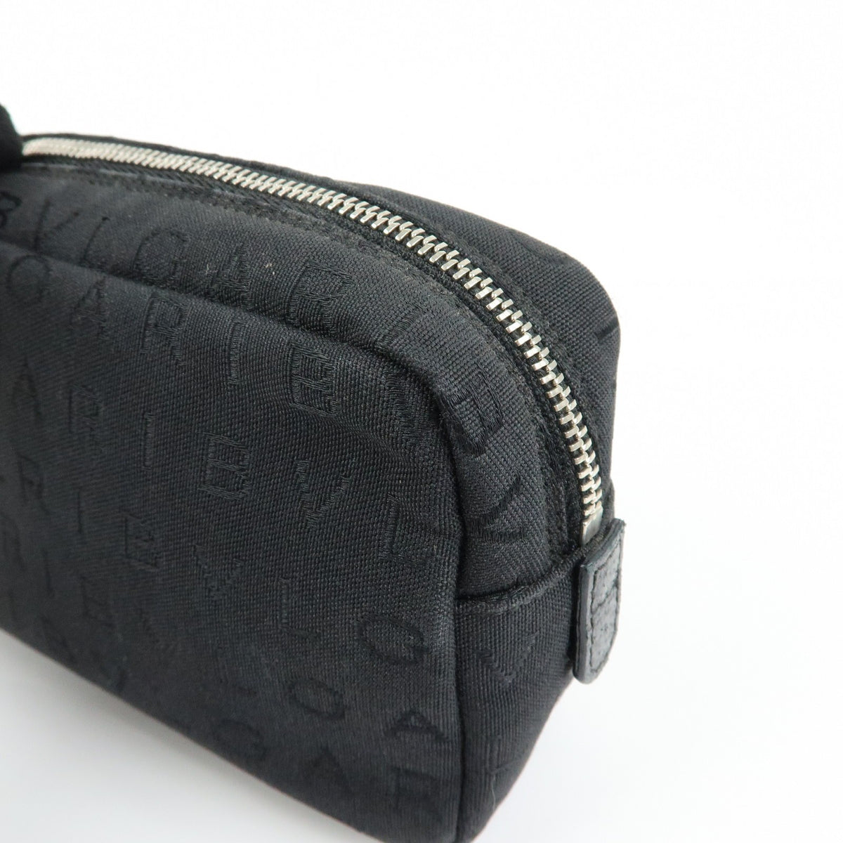 Bvlgari Pouch Canvas Black Canvas Clutche & Pouche Bag (Pre-Owned)