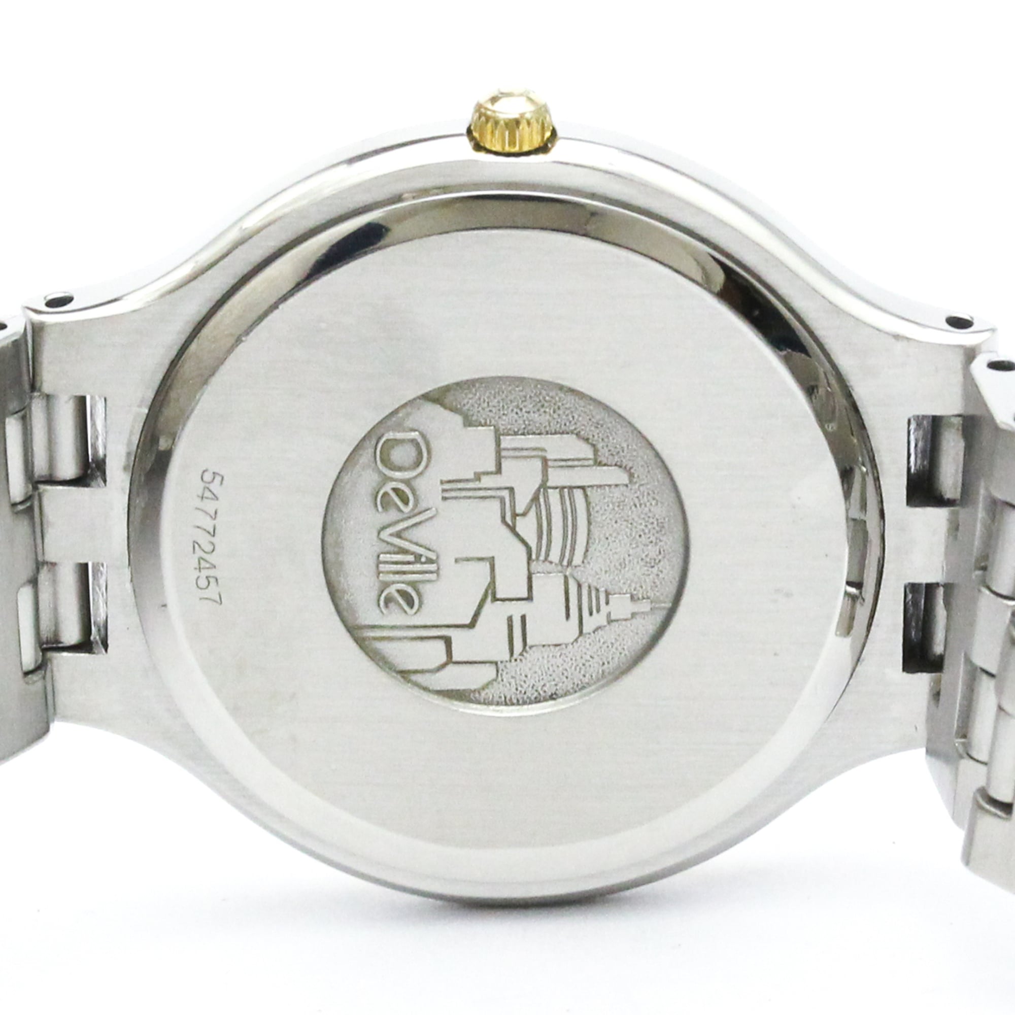 Omega De Ville Quartz Stainless Steel And Yellow Gold Watch (Pre-Owned)