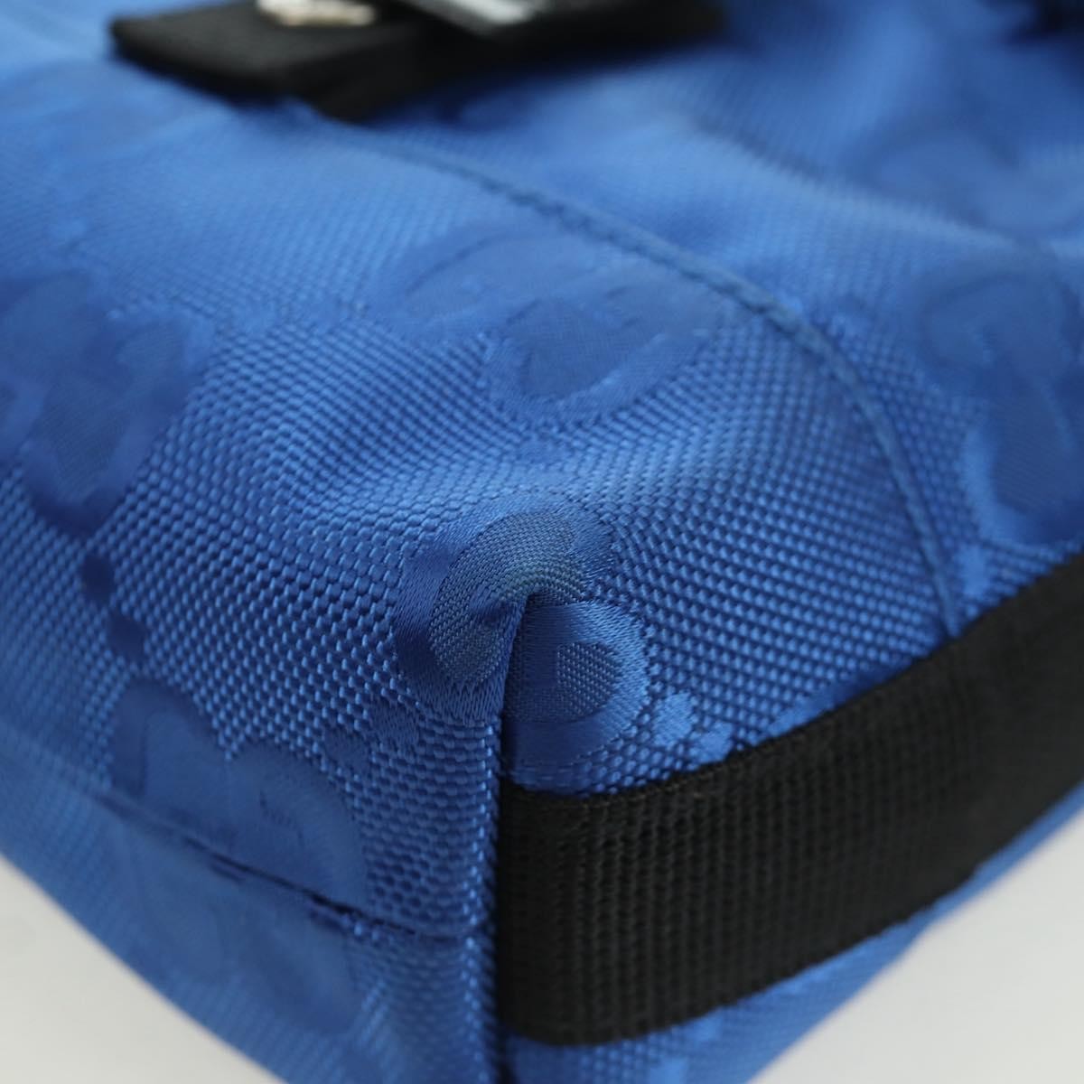 Gucci Off The Grid Buckle Messenger Gg Econyl Blue Canvas Handbag (Pre-Owned)
