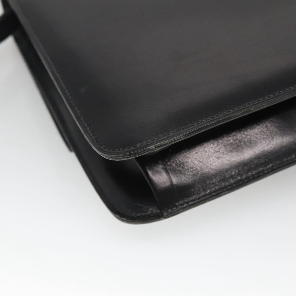 Christian Dior Shoulder Leather Black Leather Shoulder Bag Bag (Pre-Owned)