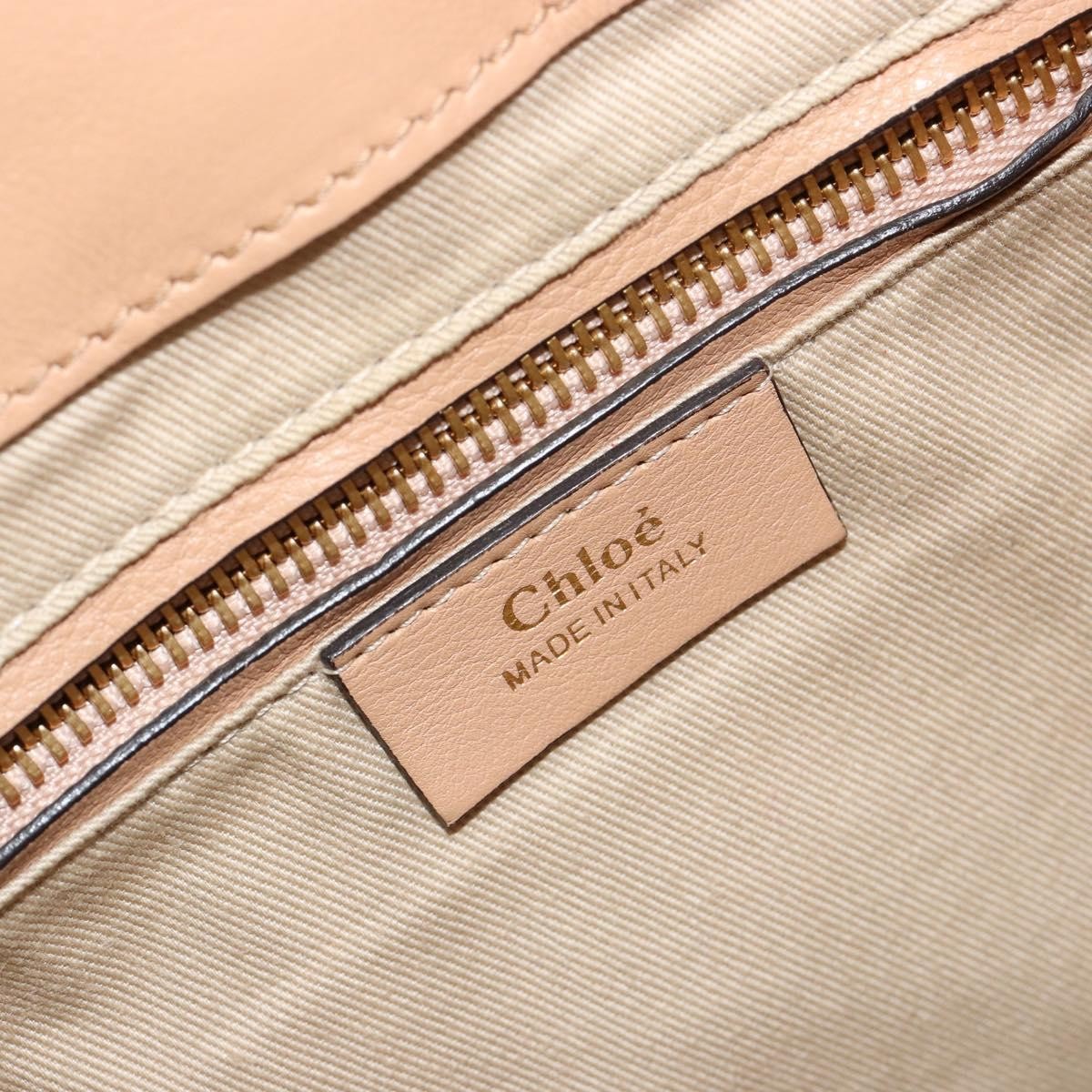 Chloe Faye Suede With Applique Beige Leather Backpack Bag (Pre-Owned)