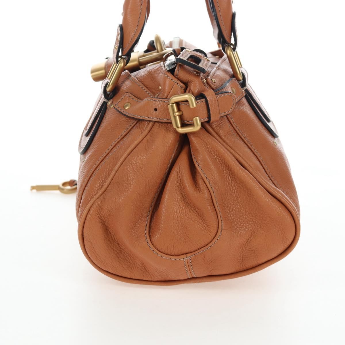 Chloe Paddington Leather Brown Leather Tote Bag Bag (Pre-Owned)