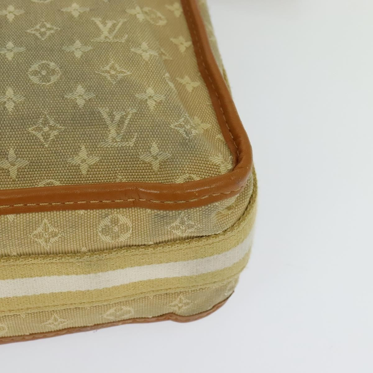 Louis Vuitton Mary Kate Messenger Mini Lin Beige Canvas Handbag (Pre-Owned)