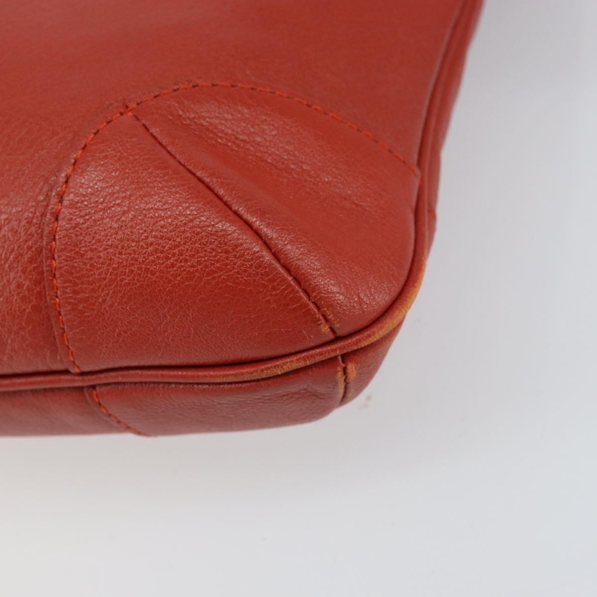 Chloe Vintage Leather Orange Leather Shoulder Bag Bag (Pre-Owned)