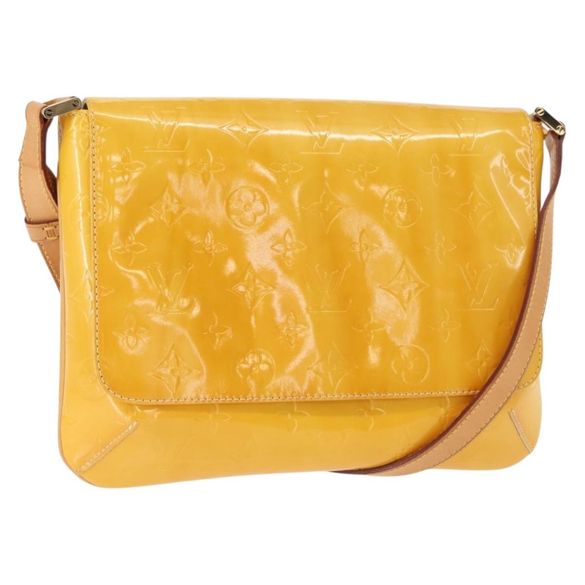 Louis Vuitton Thompson Street Monogram Vernis Yellow Patent_Leather Shoulder Bag Bag (Pre-Owned)