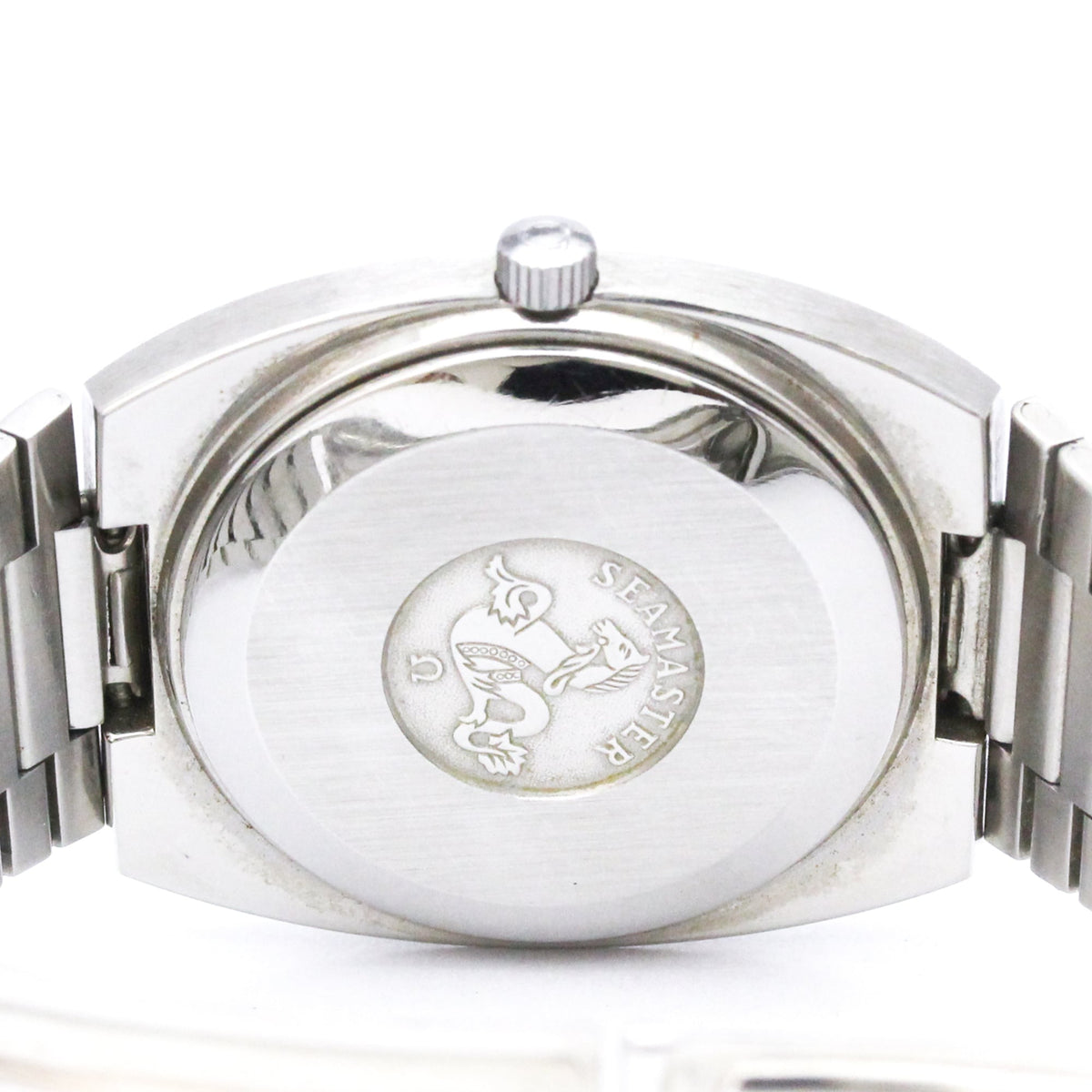 Omega Seamaster Tv Day-Date Automatic Stainless Steel Watch (Pre-Owned)