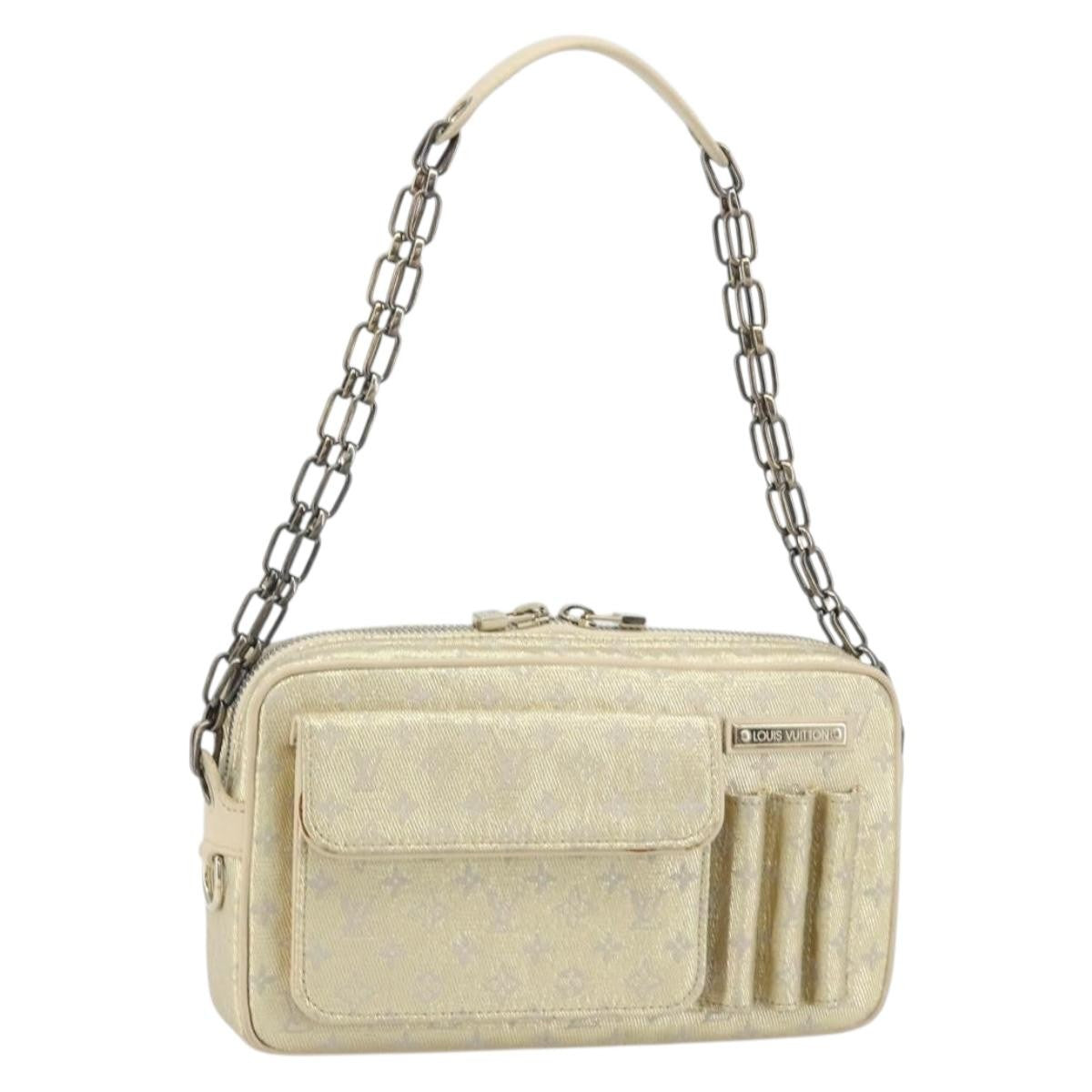 Louis Vuitton Mckenna Mini Lin Gold Canvas Shoulder Bag Bag (Pre-Owned)