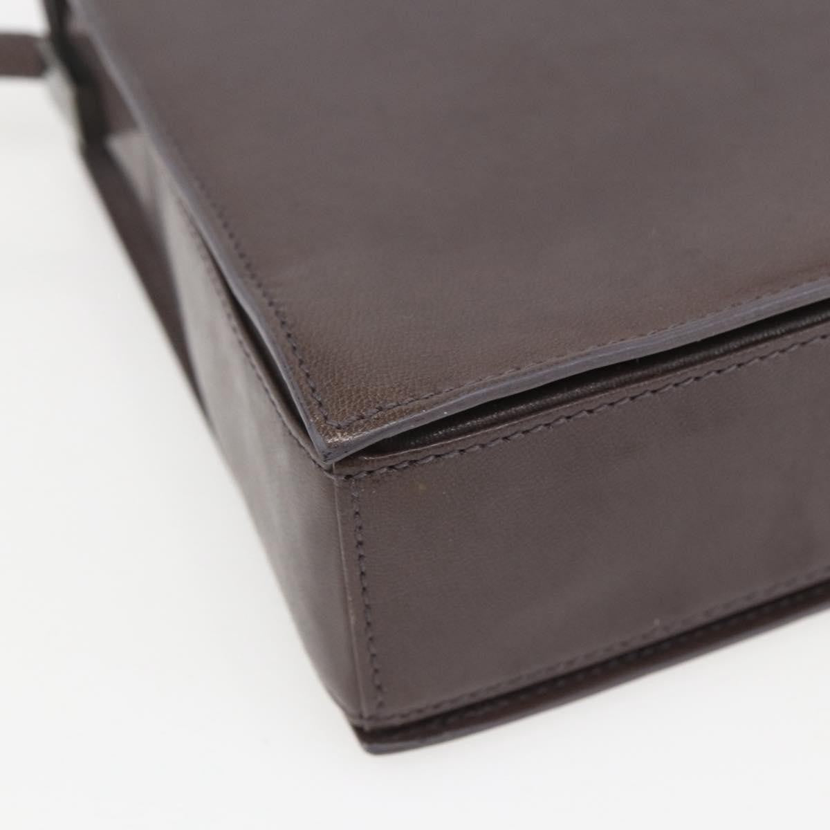 Gucci Vintage Leather Brown Leather Shoulder Bag Bag (Pre-Owned)