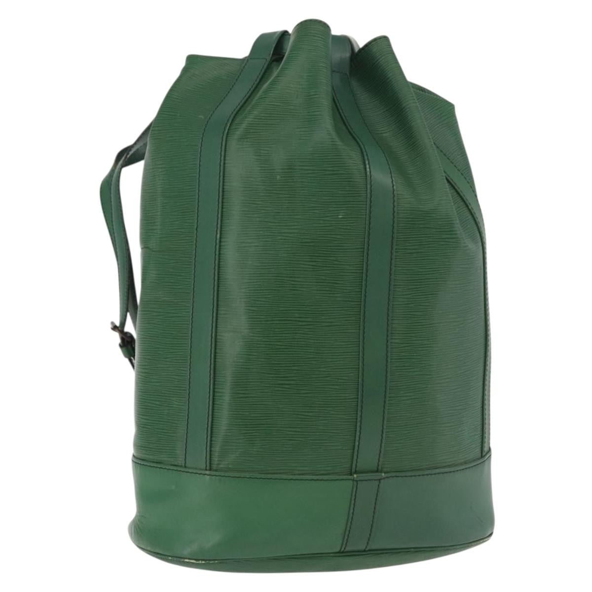 Louis Vuitton Randonnee Epi Leather Green Leather Backpack Bag (Pre-Owned)