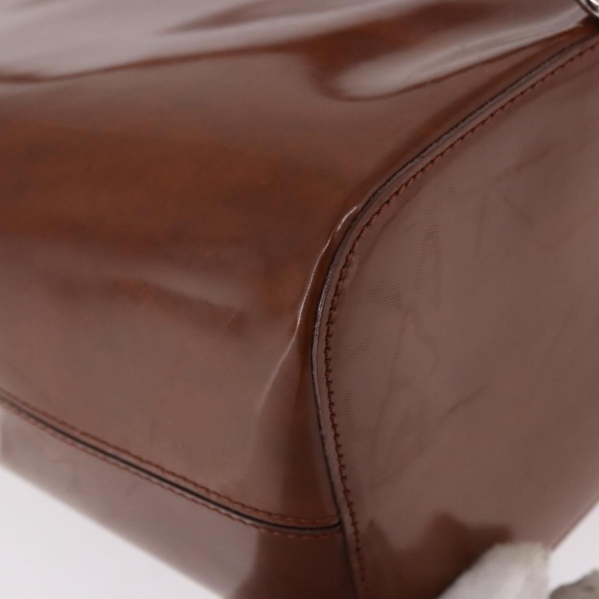 Cartier Panthère Patent Leather Brown Patent_Leather Backpack Bag (Pre-Owned)
