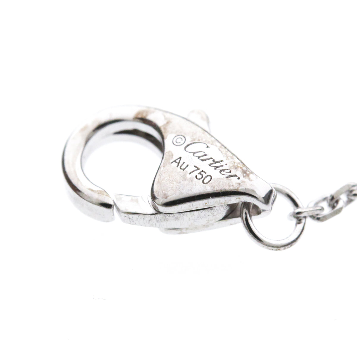 Cartier D'amour 18K White Gold And Diamond Silver White_Gold Bracelet Jewelry (Pre-Owned)