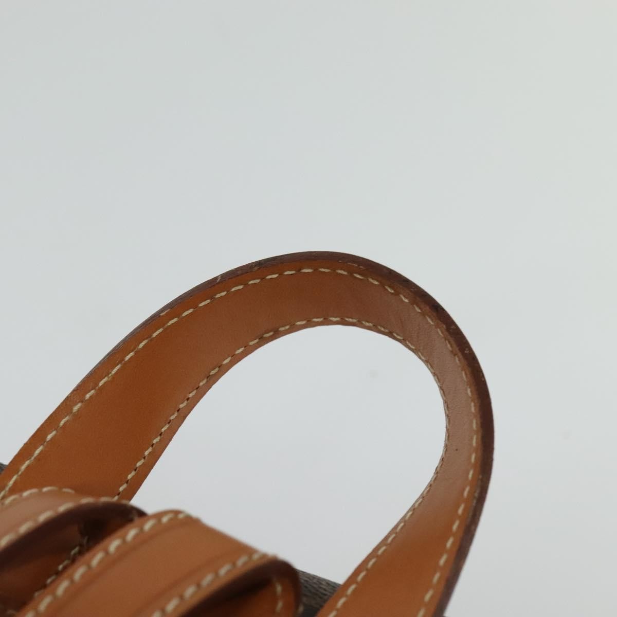 Celine Vintage Macadam Canvas And Leather Brown Pvc Backpack Bag (Pre-Owned)
