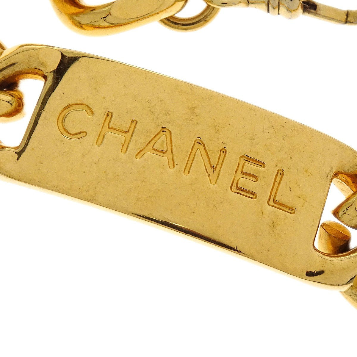 Chanel Vintage Medallion Chain Belt Metal Gold Gold_Plated Belts Accessory (Pre-Owned)