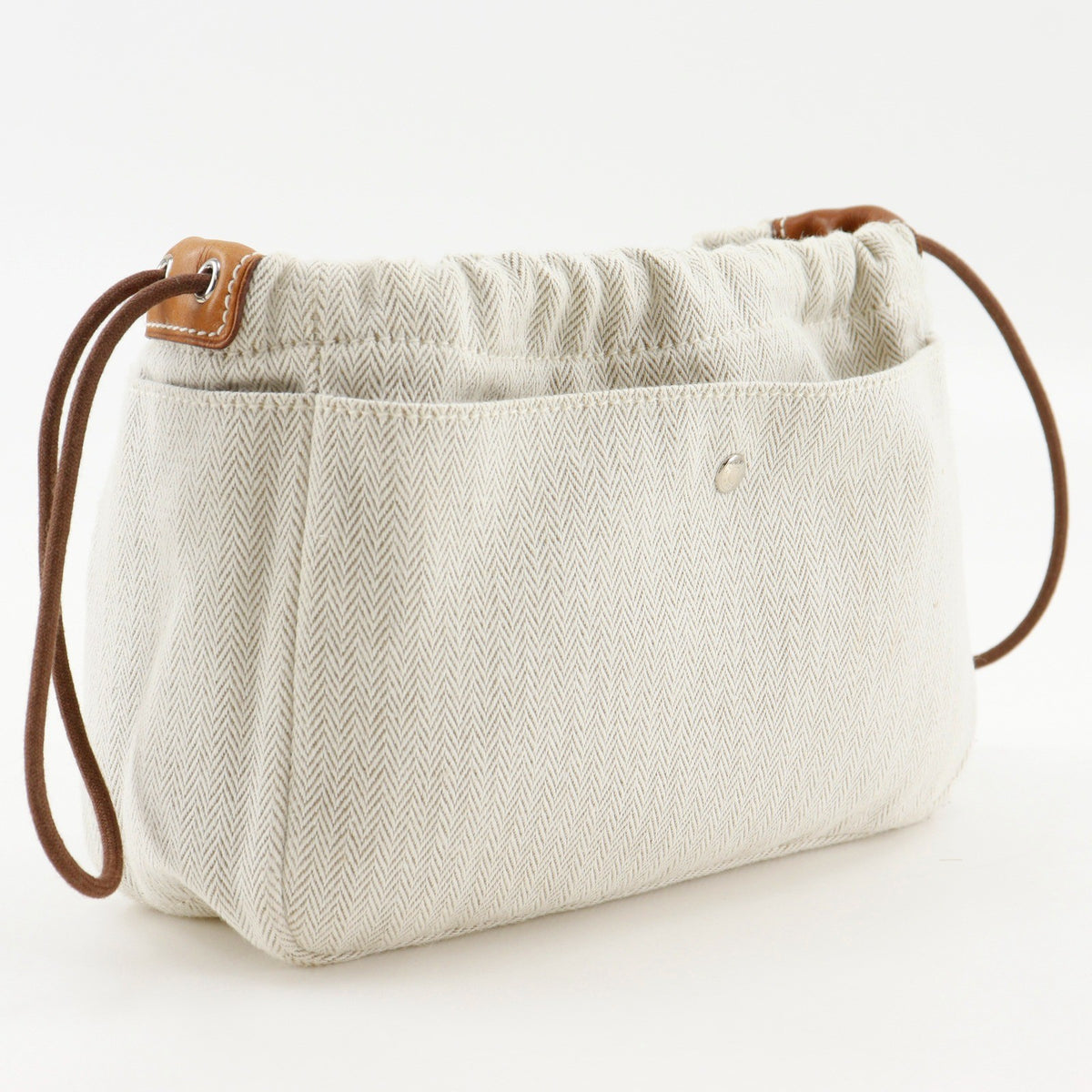 Hermes Fourbi Toile Beige Cotton Clutche & Pouche Bag (Pre-Owned)