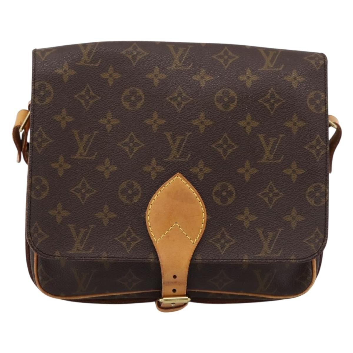 Louis Vuitton Cartouchiere Monogram Brown Canvas Shoulder Bag Bag (Pre-Owned)