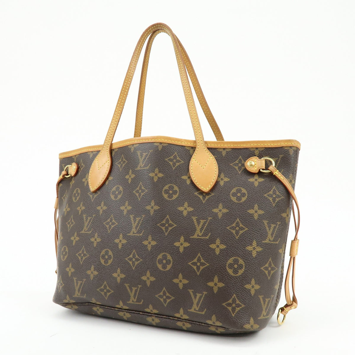 Louis Vuitton Neverfull Monogram Canvas Brown Canvas Tote Bag Bag (Pre-Owned)