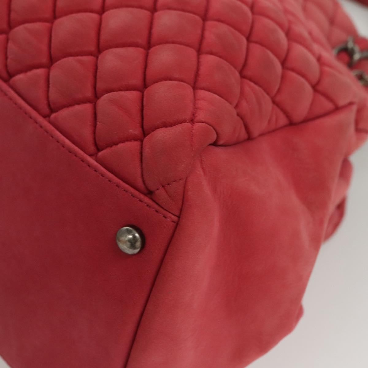 Chanel Matelasse Chain Leather Pink Leather Shoulder Bag Bag (Pre-Owned)