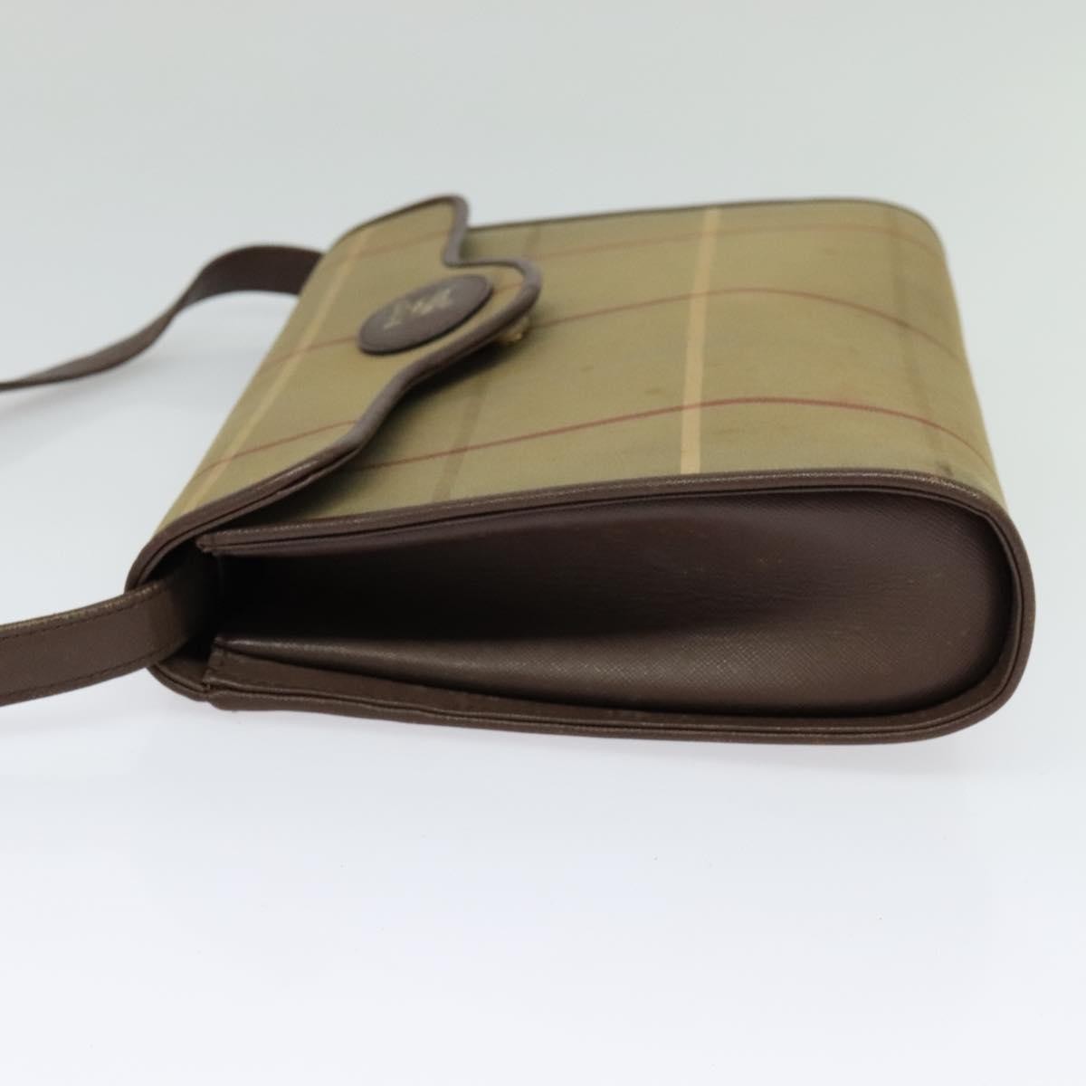 Burberry Nova Check Canvas And Leather Beige Canvas Shoulder Bag Bag (Pre-Owned)