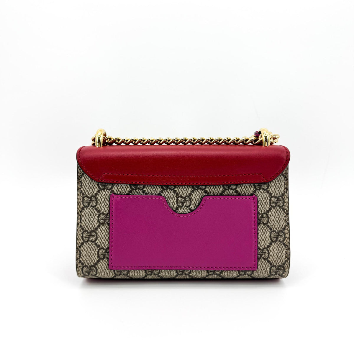 Gucci Padlock Clutch Gg Canvas And Leather Beige Canvas Clutche & Pouche Bag (Pre-Owned)