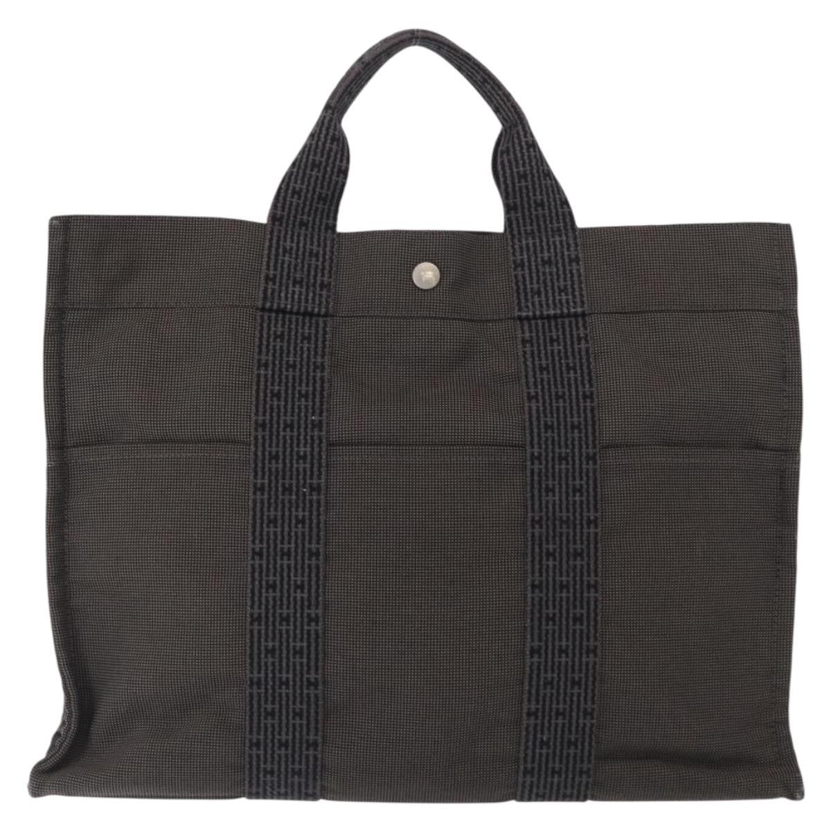 Hermes Fourre-Tout Herline Fourre-Tout Herline Gray Canvas Tote Bag Bag (Pre-Owned)