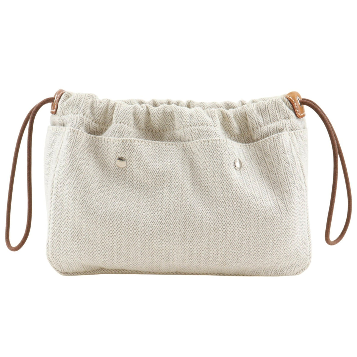 Hermes Fourbi Toile Beige Cotton Clutche & Pouche Bag (Pre-Owned)