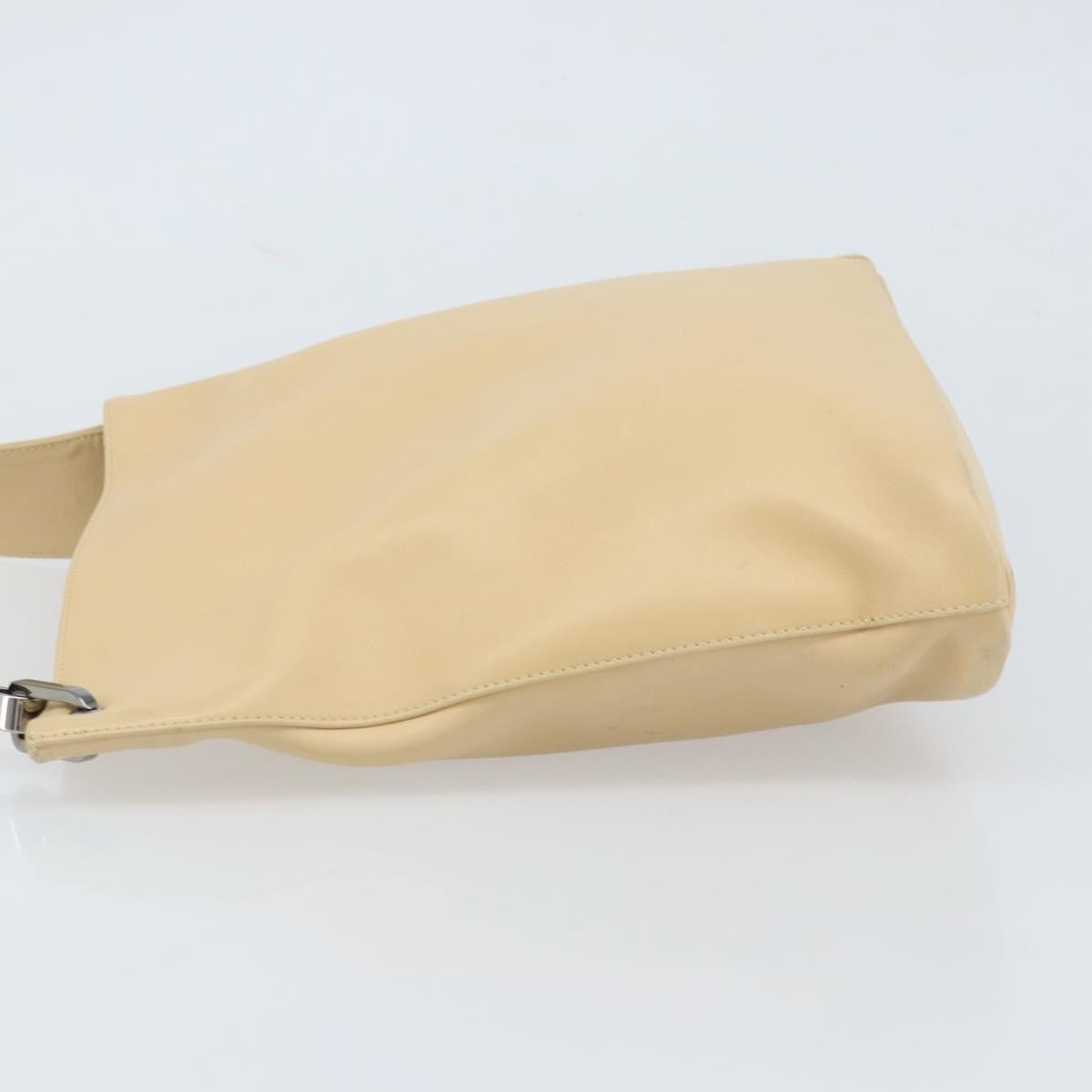 Gucci Vintage Leather Beige Leather Shoulder Bag Bag (Pre-Owned)
