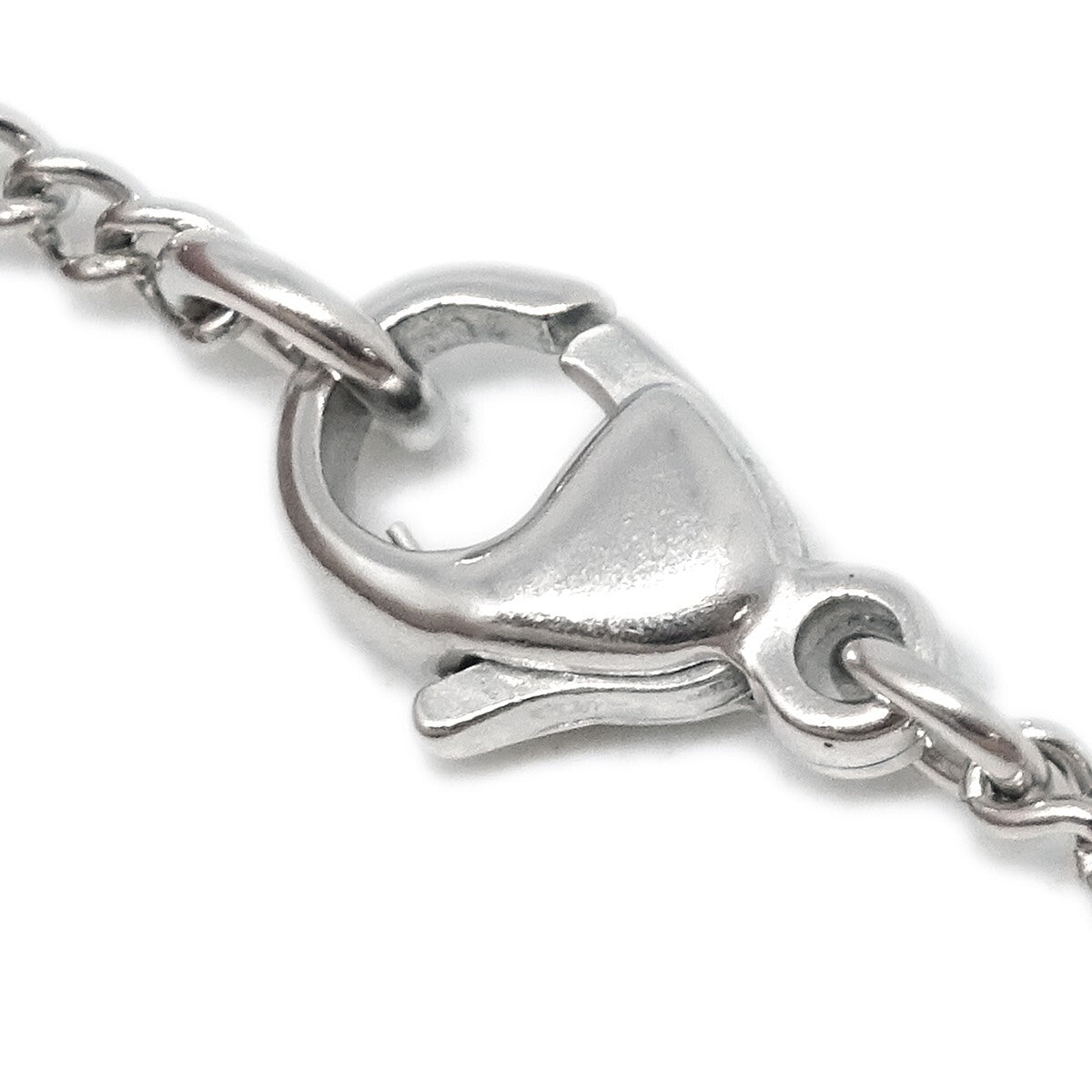 Chanel Cc Logo Pendant Metal Silver Silver_Plated Necklace Jewelry (Pre-Owned)