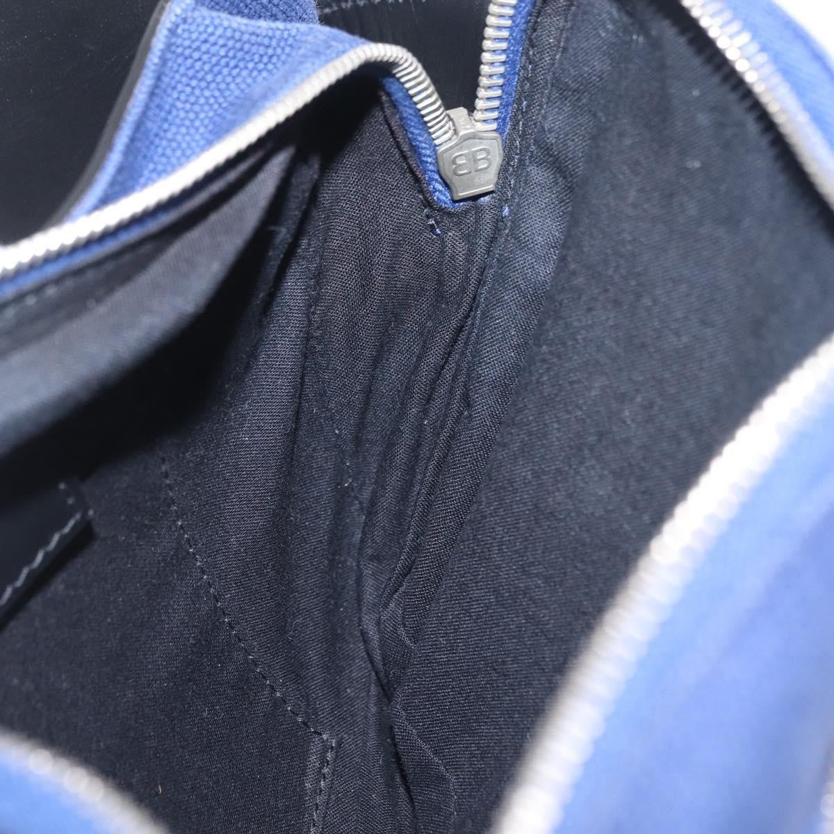 Balenciaga Navy Neo Lift Waist Canvas And Leather Blue Canvas Handbag (Pre-Owned)