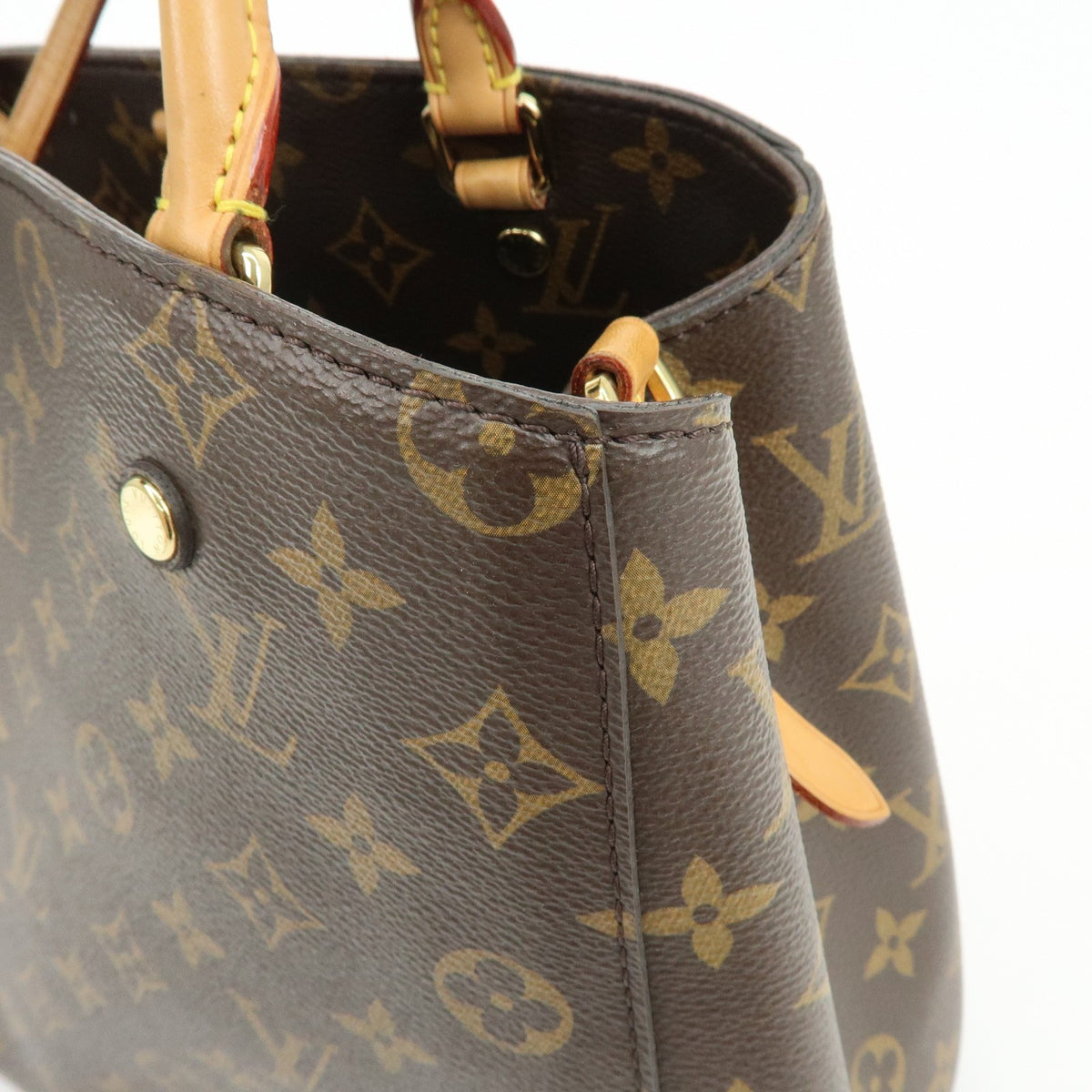 Louis Vuitton Montaigne Monogram Canvas Brown Canvas Handbag (Pre-Owned)