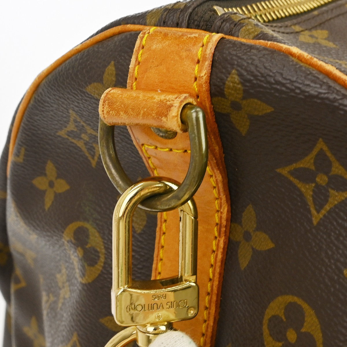 Louis Vuitton Keepall Bandouliere Monogram Canvas Brown Canvas Travel Bag Bag (Pre-Owned)
