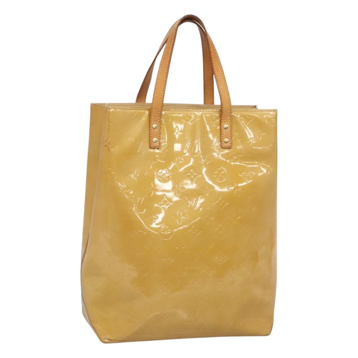 Louis Vuitton Reade Monogram Vernis Beige Patent_Leather Tote Bag Bag (Pre-Owned)