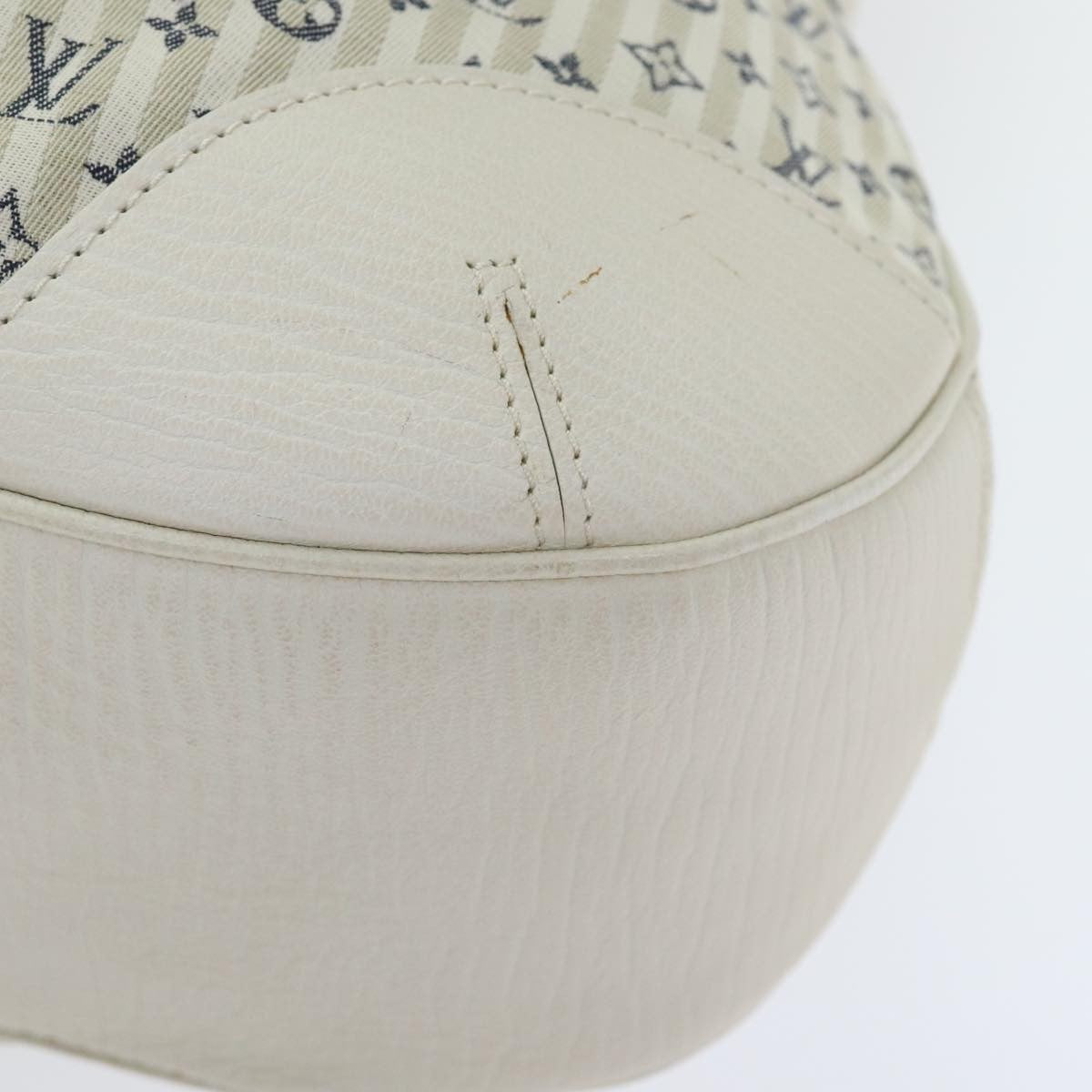 Louis Vuitton Marina Mini Lin Croisette White Canvas Handbag (Pre-Owned)