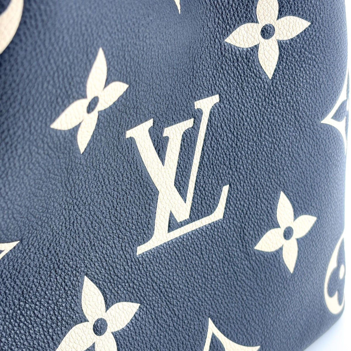 Louis Vuitton Neonoe Bicolor Monogram Empreinte Giant Black Leather Handbag (Pre-Owned)