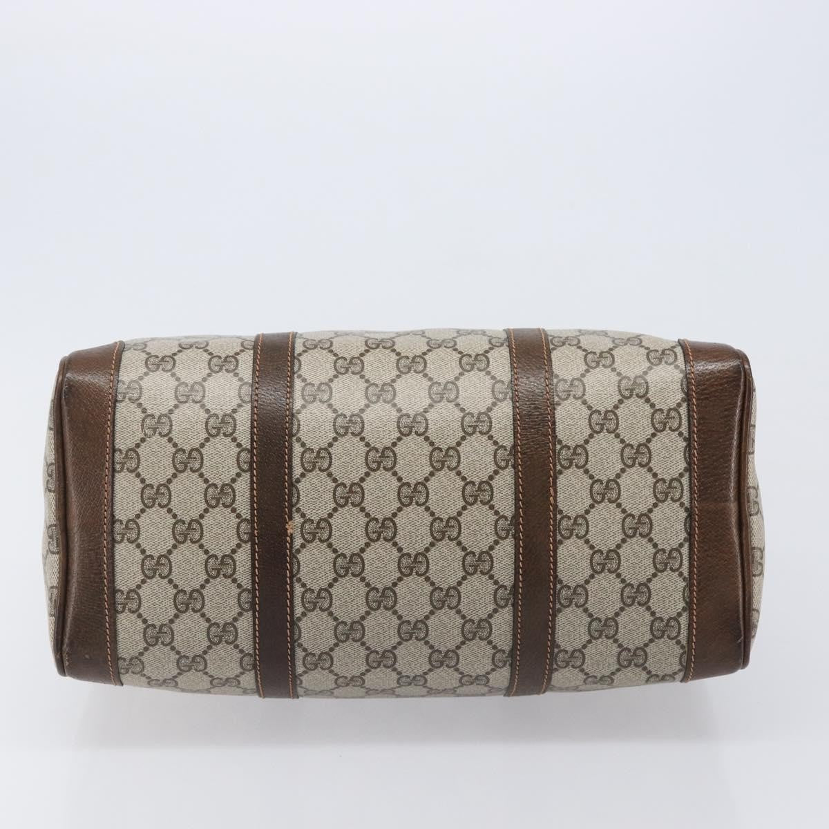 Gucci Gg Supreme Gg Canvas Beige Pvc Handbag (Pre-Owned)