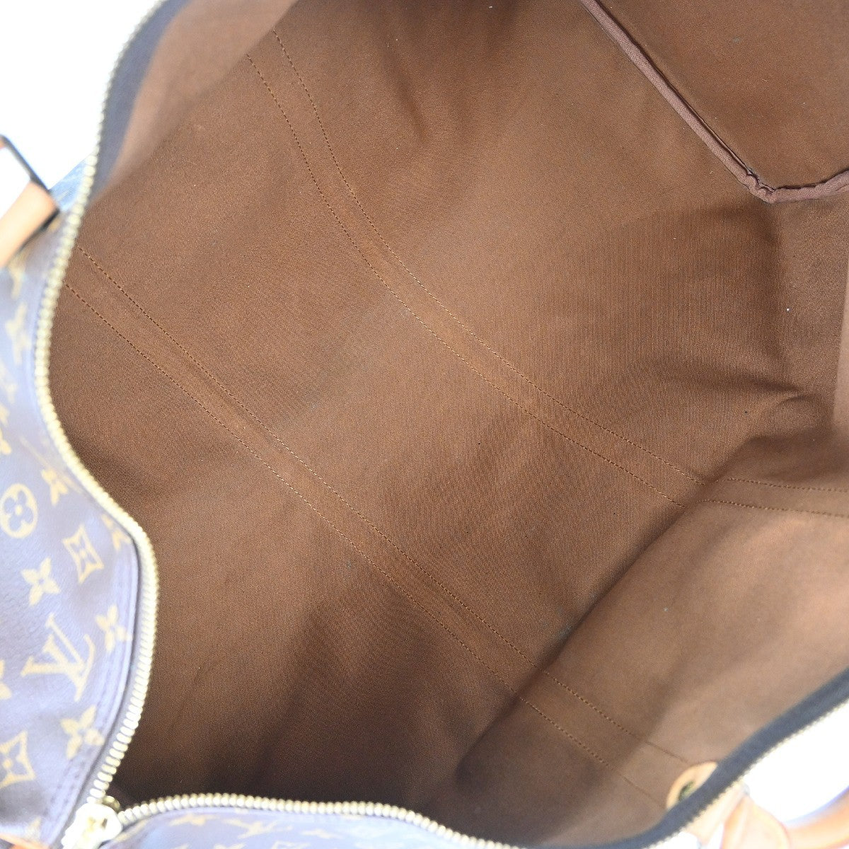 Louis Vuitton Keepall Monogram Canvas Brown Canvas Travel Bag Bag (Pre-Owned)