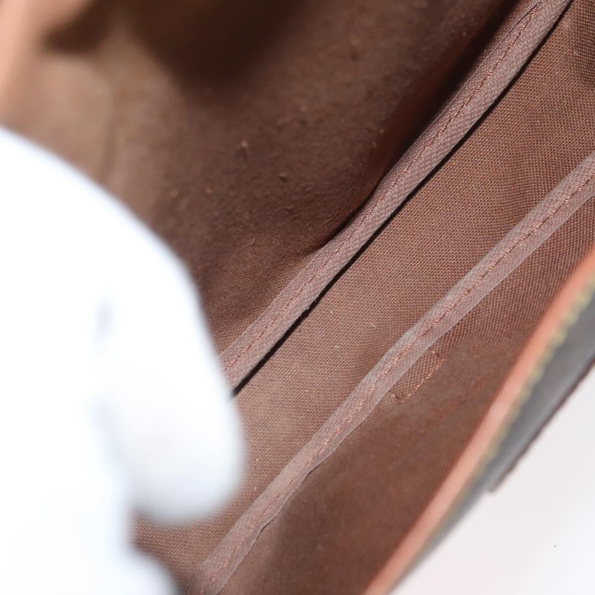 Louis Vuitton Saumur Monogram Canvas Brown Canvas Shoulder Bag Bag (Pre-Owned)