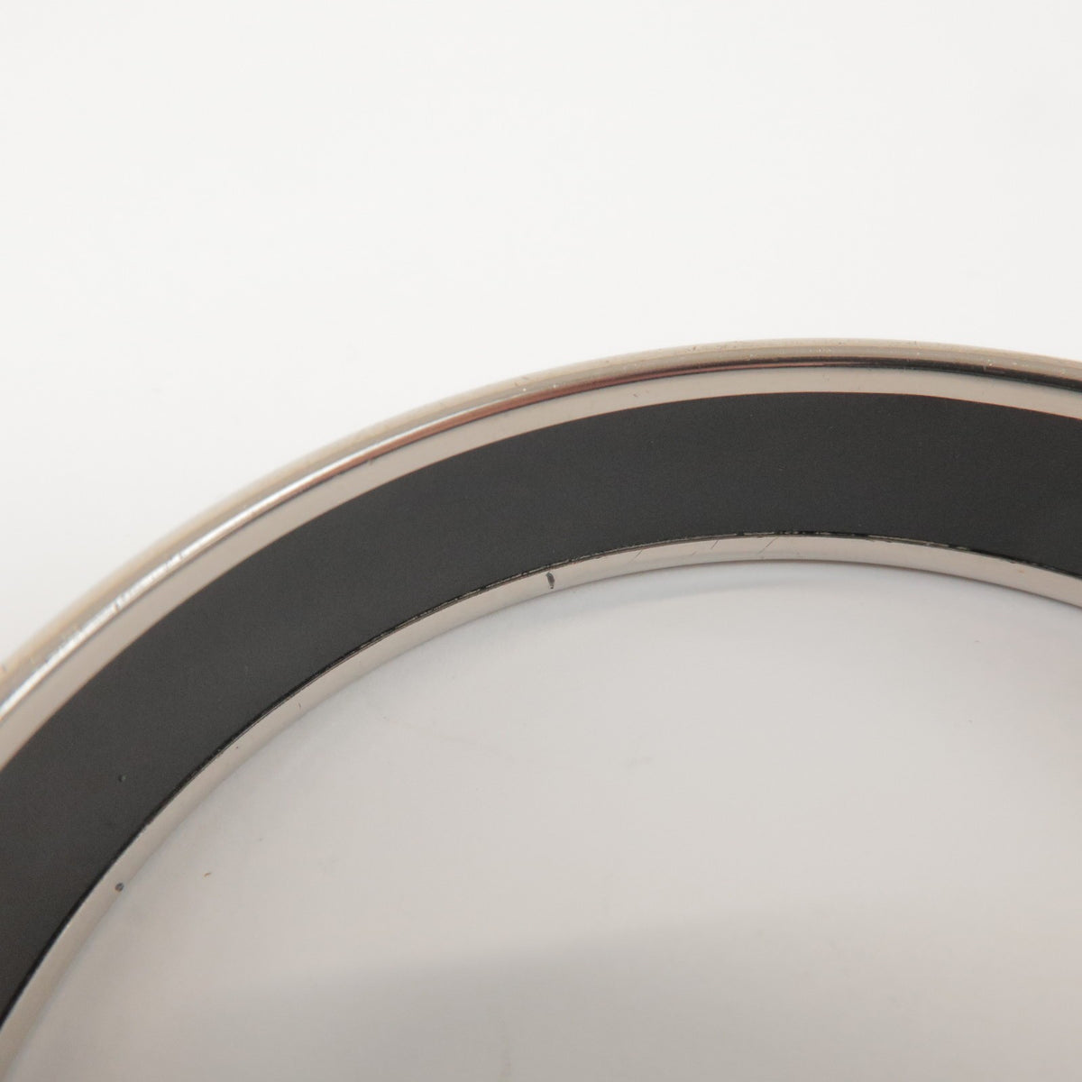 Hermes Caleche Bangle Enamel Silver Silver_Plated Bracelet Jewelry (Pre-Owned)
