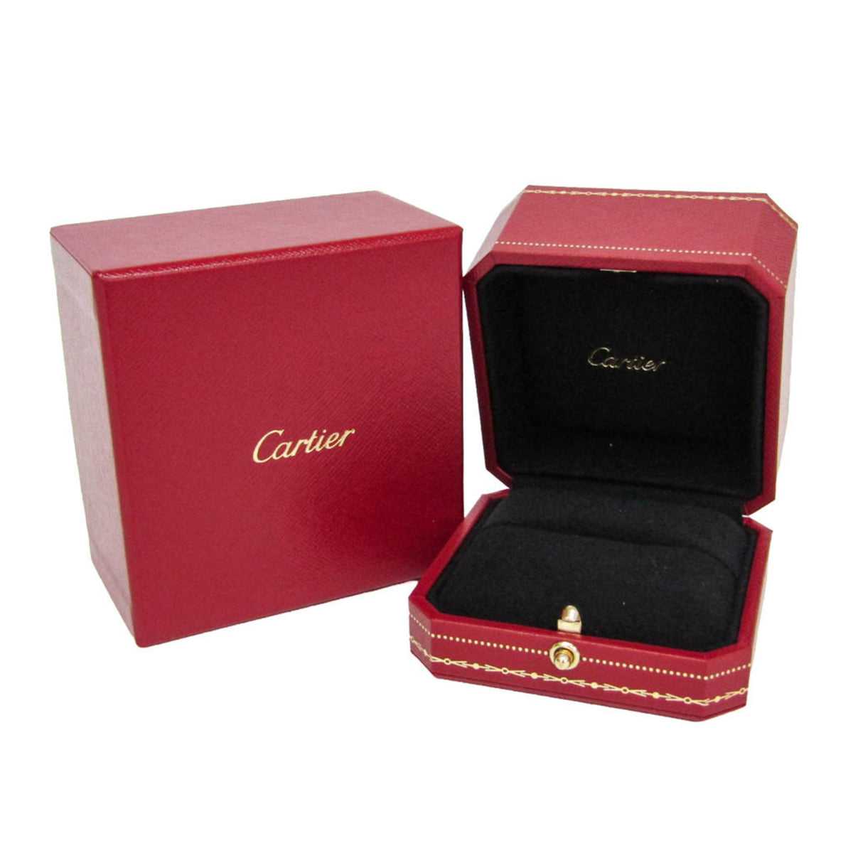 Cartier Trinity 18K Tricolor Gold Gold Gold Ring Jewelry (Pre-Owned)