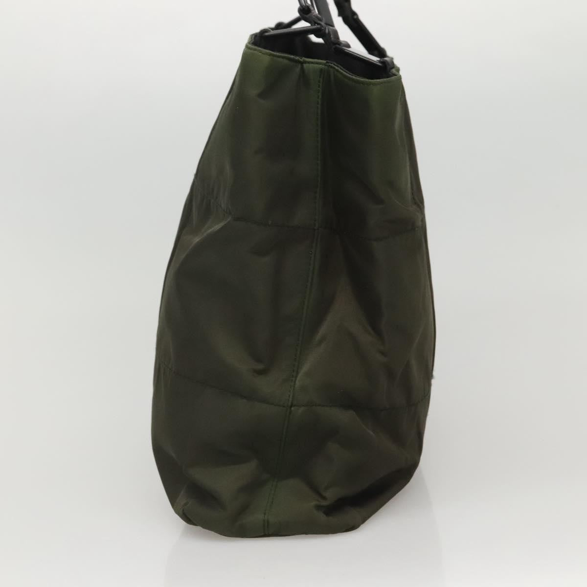 Prada Vintage Tessuto Khaki Nylon Shoulder Bag Bag (Pre-Owned)