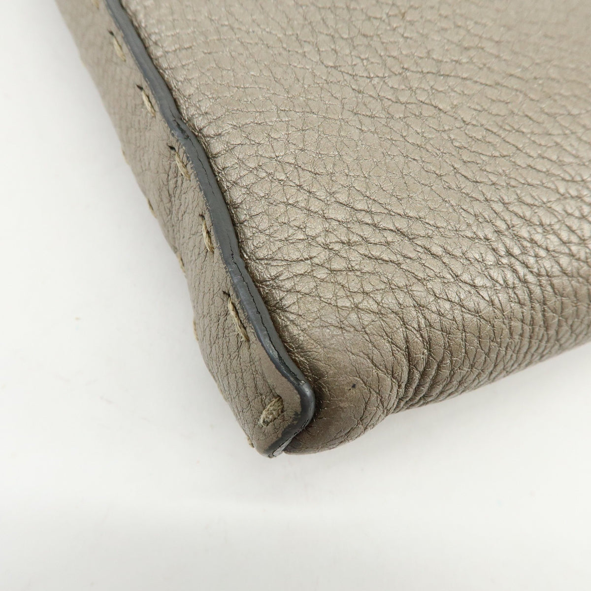 Fendi Selleria Leather Neutral Leather Crossbody Bag Bag (Pre-Owned)