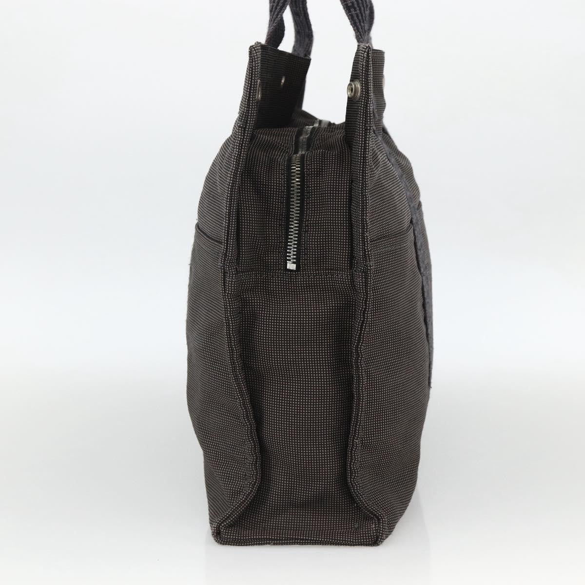 Hermes Fourre-Tout Herline Canvas Gray Canvas Tote Bag Bag (Pre-Owned)