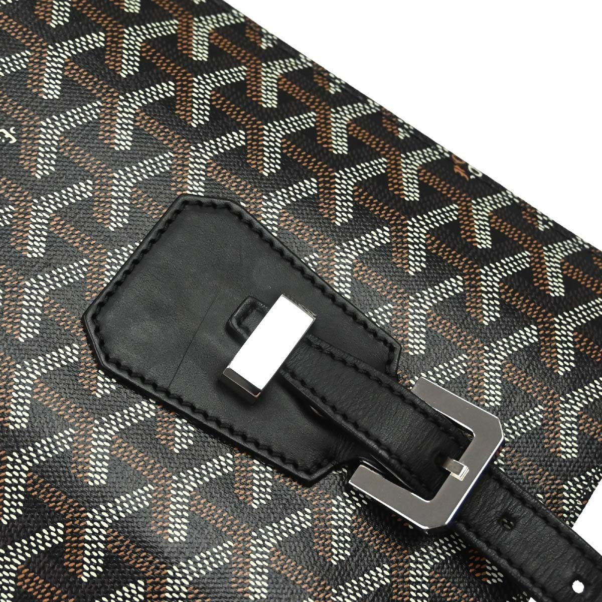 Goyard Comores Coated Canvas Black Canvas Tote Bag Bag (Pre-Owned)