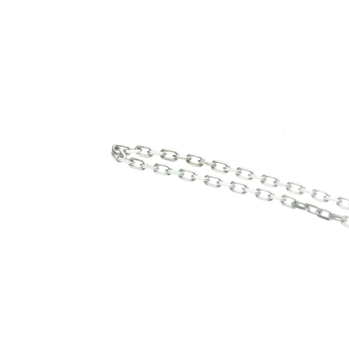Cartier Chain 18K White Gold Silver White_Gold Necklace Jewelry (Pre-Owned)