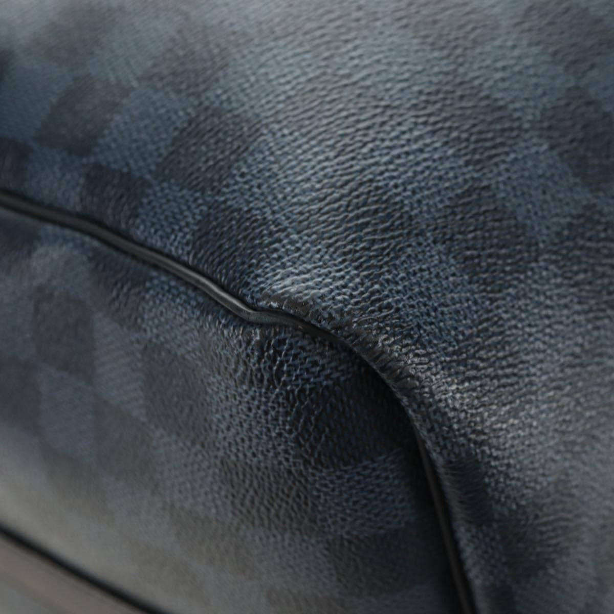 Louis Vuitton Keepall Bandouliere Limited Edition Damier Cobalt Jungle Blue Canvas Travel Bag Bag (Pre-Owned)
